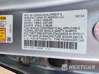 Zdjęcie 13 z 13 samochodu: 2024 HONDA ACCORD HYBRID SPORT-L VIN:1HGCY2F7XRA091776 - miniatura