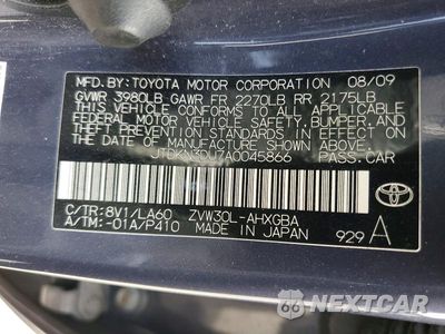 Zdjęcie 13 z 13 samochodu: 2010 TOYOTA PRIUS IV VIN:JTDKN3DU7A0045866 - miniatura