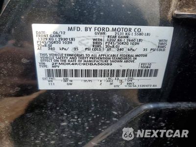 Zdjęcie 13 z 13 samochodu: 2013 FORD EDGE LIMITED VIN:2FMDK4KC9DBA56089 - miniatura
