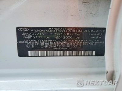 Zdjęcie 12 z 12 samochodu: 2015 HYUNDAI ELANTRA SE VIN:5NPDH4AE3FH630313 - miniatura