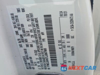 Zdjęcie 13 z 13 samochodu: 2020 FORD ESCAPE SEL VIN:1FMCU9H67LUB67995 - miniatura