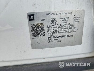 Zdjęcie 12 z 12 samochodu: 2017 CHEVROLET BOLT EV LT VIN:1G1FW6S05H4191355 - miniatura