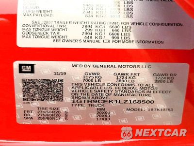 Zdjęcie 12 z 12 samochodu: 2020 GMC SIERRA K1500 ELEVATION VIN:1GTR9CEK1LZ168500 - miniatura