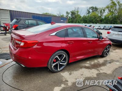Trzecie zdjęcie samochodu z tyłu: 2019 HONDA ACCORD SPORT VIN:1HGCV1F32KA106258 - miniatura