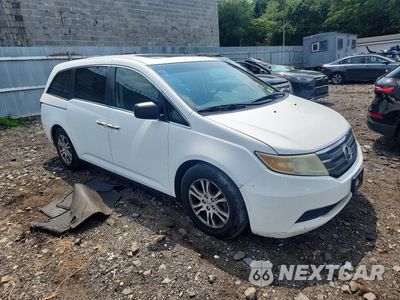 Czwarte zdjęcie samochodu z boku: 2011 HONDA ODYSSEY EXL VIN:5FNRL5H62BB050746 - miniatura