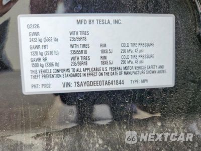 Zdjęcie 12 z 12 samochodu: 2026 TESLA MODEL Y VIN:7SAYGDEE0TA641844 - miniatura