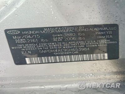 Zdjęcie 12 z 12 samochodu: 2016 HYUNDAI ELANTRA SE VIN:5NPDH4AE9GH653984 - miniatura