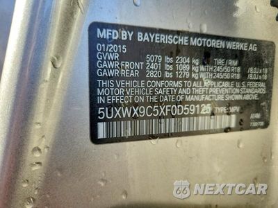 Zdjęcie 13 z 13 samochodu: 2015 BMW X3 XDRIVE28I VIN:5UXWX9C5XF0D59125 - miniatura
