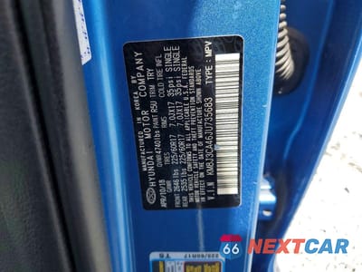 Zdjęcie 13 z 13 samochodu: 2018 HYUNDAI TUCSON SEL VIN:KM8J3CA46JU735683 - miniatura