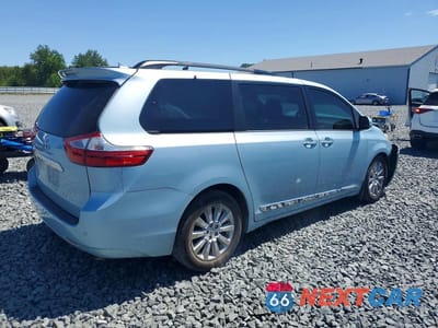 Trzecie zdjęcie samochodu z tyłu: 2015 TOYOTA SIENNA LIMITED PREMIUM 7-PASSENGER VIN:5TDYK3DCXFS643786 - miniatura
