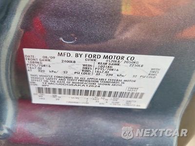 Zdjęcie 13 z 13 samochodu: 2010 FORD ESCAPE XLT VIN:1FMCU0DG5AKA12624 - miniatura