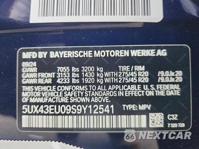 Zdjęcie 14 z 14 samochodu: 2025 BMW X5 XDRIVE50E VIN:5UX43EU09S9Y12541 - miniatura