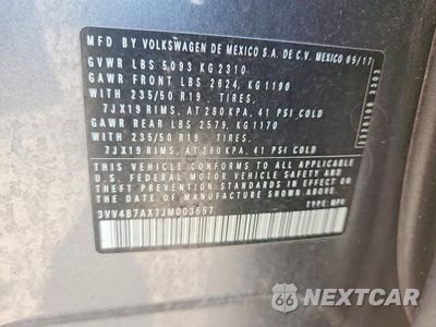 Zdjęcie 14 z 14 samochodu: 2018 VOLKSWAGEN TIGUAN SEL PREMIUM VIN:3VV4B7AX7JM003557 - miniatura