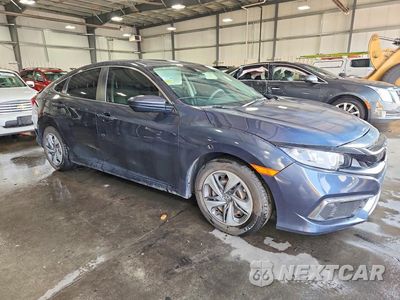 Czwarte zdjęcie samochodu z boku: 2019 HONDA CIVIC LX VIN:2HGFC2F62KH571885 - miniatura