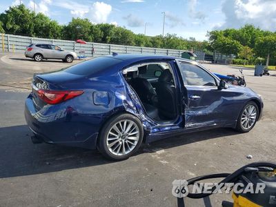 Trzecie zdjęcie samochodu z tyłu: 2021 INFINITI Q50 LUXE VIN:JN1EV7BP0MM704002 - miniatura