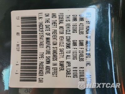 Zdjęcie 13 z 13 samochodu: 2015 HONDA ACCORD LX VIN:1HGCR2F37FA174801 - miniatura