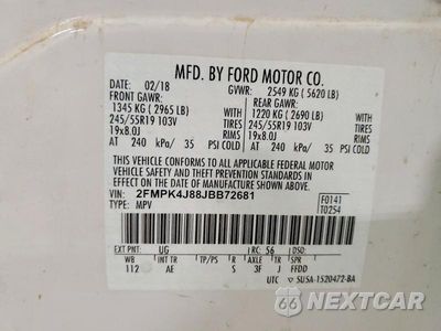 Zdjęcie 13 z 13 samochodu: 2018 FORD EDGE SEL VIN:2FMPK4J88JBB72681 - miniatura