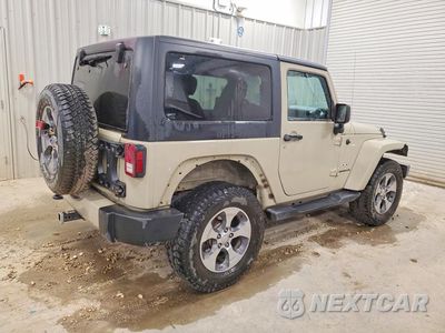 Trzecie zdjęcie samochodu z tyłu: 2017 JEEP WRANGLER SAHARA VIN:1C4AJWBG8HL730392 - miniatura