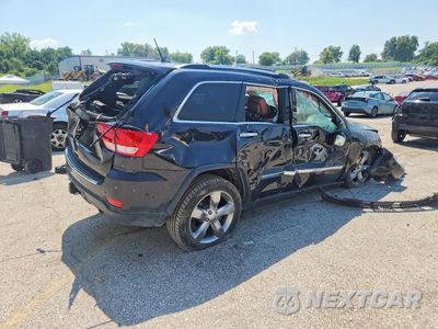 Trzecie zdjęcie samochodu z tyłu: 2013 JEEP GRAND CHEROKEE OVERLAND VIN:1C4RJFCT2DC631477 - miniatura