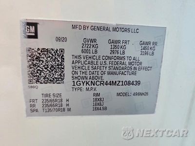 Zdjęcie 14 z 14 samochodu: 2021 CADILLAC XT5 PREMIUM LUXURY VIN:1GYKNCR44MZ108439 - miniatura