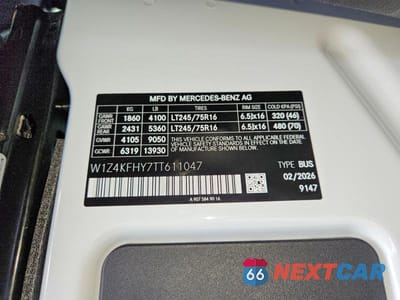 Zdjęcie 14 z 14 samochodu: 2026 MERCEDES-BENZ SPRINTER 2500 VIN:W1Z4KFHY7TT611047 - miniatura