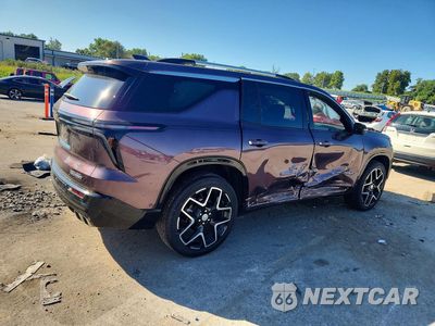 Trzecie zdjęcie samochodu z tyłu: 2025 CHEVROLET TRAVERSE HIGH COUNTRY VIN:1GNERKRS8SJ274269 - miniatura