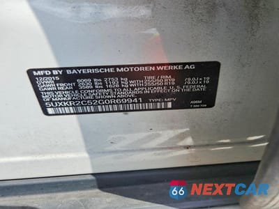 Zdjęcie 12 z 12 samochodu: 2016 BMW X5 SDRIVE35I VIN:5UXKR2C52G0R69941 - miniatura