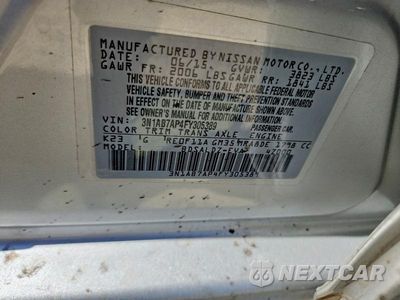 Zdjęcie 12 z 12 samochodu: 2015 NISSAN SENTRA SV VIN:3N1AB7AP4FY305389 - miniatura