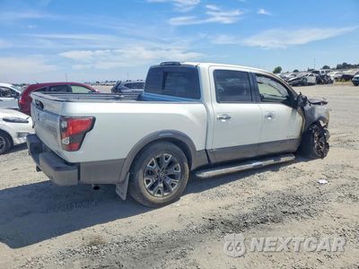 Trzecie zdjęcie samochodu z tyłu: 2021 NISSAN TITAN PLATINUM RESERVE VIN:1N6AA1ED7MN518292 - miniatura