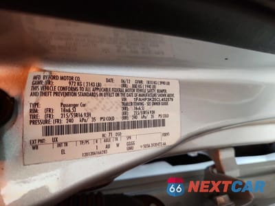 Zdjęcie 12 z 12 samochodu: 2012 FORD FOCUS SE VIN:1FAHP3K25CL452579 - miniatura