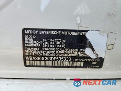 Zdjęcie 13 z 13 samochodu: 2013 BMW 328 XI VIN:WBA3B3C53DF535033 - miniatura