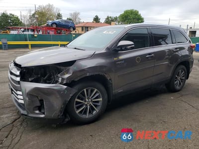 2019 TOYOTA HIGHLANDER HYBRID XLE 5TDJGRFH6KS053786 - główne zdjęcie licytacji z USA - miniatura