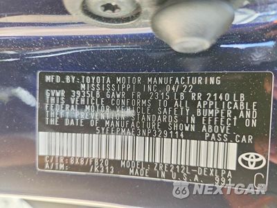 Zdjęcie 13 z 13 samochodu: 2022 TOYOTA COROLLA LE VIN:5YFEPMAE3NP329114 - miniatura