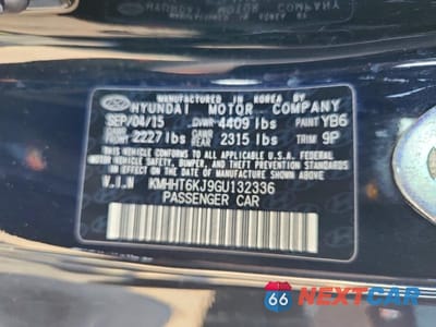Zdjęcie 12 z 12 samochodu: 2016 HYUNDAI GENESIS COUPE 3.8 VIN:KMHHT6KJ9GU132336 - miniatura