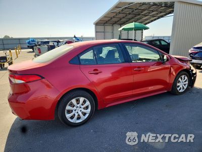 Trzecie zdjęcie samochodu z tyłu: 2020 TOYOTA COROLLA LE VIN:JTDEPRAE0LJ042845 - miniatura