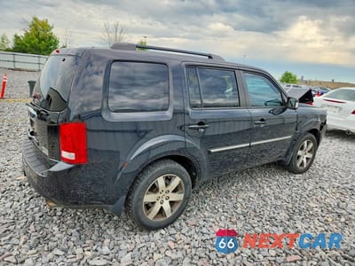 Trzecie zdjęcie samochodu z tyłu: 2012 HONDA PILOT TOURING VIN:5FNYF4H95CB076461 - miniatura