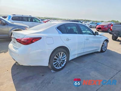 Trzecie zdjęcie samochodu z tyłu: 2021 INFINITI Q50 LUXE VIN:JN1EV7BP9MM702832 - miniatura