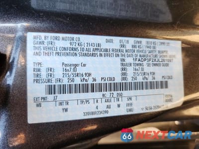 Zdjęcie 12 z 12 samochodu: 2018 FORD FOCUS SE VIN:1FADP3F2XJL261097 - miniatura