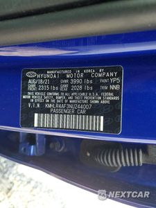 Zdjęcie 12 z 12 samochodu: 2022 HYUNDAI ELANTRA N LINE VIN:KMHLR4AF3NU244007 - miniatura