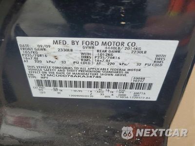 Zdjęcie 13 z 13 samochodu: 2010 FORD ESCAPE XLT VIN:1FMCU0D78AKA34746 - miniatura
