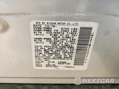 Zdjęcie 14 z 14 samochodu: 2019 NISSAN ROGUE SV VIN:JN8AT2MVXKW381518 - miniatura