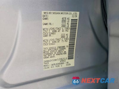 Zdjęcie 12 z 12 samochodu: 2017 NISSAN TITAN XD S VIN:1N6BA1F32HN520211 - miniatura
