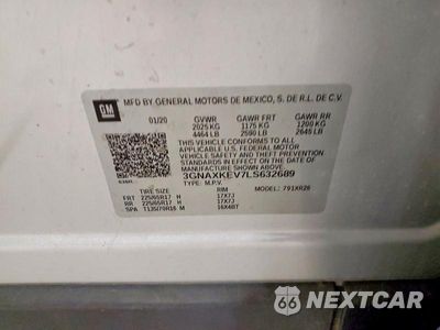 Zdjęcie 13 z 13 samochodu: 2020 CHEVROLET EQUINOX LT VIN:3GNAXKEV7LS632689 - miniatura