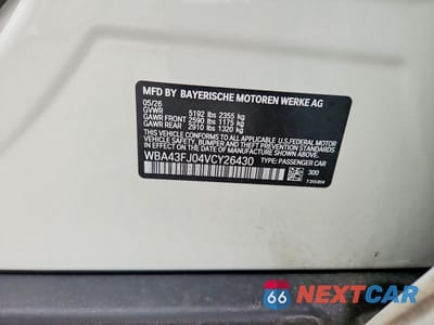 Zdjęcie 12 z 12 samochodu: 2027 BMW 530 I VIN:WBA43FJ04VCY26430 - miniatura