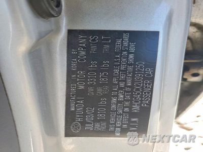 Zdjęcie 12 z 12 samochodu: 2002 HYUNDAI ACCENT GL VIN:KMHCG45CX2U391250 - miniatura