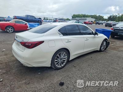 Trzecie zdjęcie samochodu z tyłu: 2021 INFINITI Q50 LUXE VIN:JN1EV7BPXMM702029 - miniatura