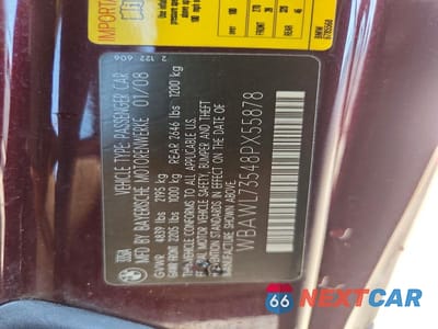 Zdjęcie 12 z 12 samochodu: 2008 BMW 335 I VIN:WBAWL73548PX55878 - miniatura