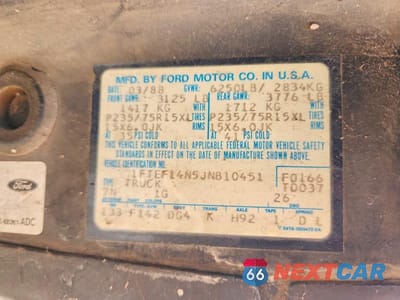 Zdjęcie 12 z 12 samochodu: 1988 FORD F150 VIN:1FTEF14N5JNB10451 - miniatura