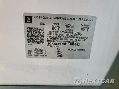 Zdjęcie 13 z 13 samochodu: 2020 GMC TERRAIN SLT VIN:3GKALPEV8LL189842 - miniatura