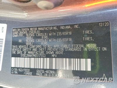 Zdjęcie 13 z 13 samochodu: 2021 TOYOTA HIGHLANDER L VIN:5TDCZRAH7MS517553 - miniatura